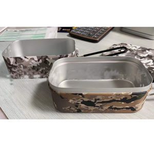 Boîte à repas en aluminium camouflage pour chasse et cosplay en extérieur - Product Image 1