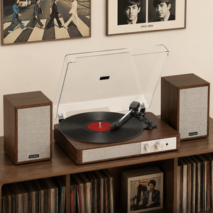 <span class=keywords><strong>Tourne</strong></span>-<span class=keywords><strong>disque</strong></span> vinyle avec haut-parleurs stéréo, streaming BT, <span class=keywords><strong>tourne</strong></span>-<span class=keywords><strong>disque</strong></span> vintage en bois, système audio domestique - Product Image 6