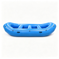 Bateau de rafting gonflable en PVC pour 8 personnes, 13 pieds 6 pouces, résistant à l'usure, aux UV, avec plancher renforcé, certifié CE, 1,8 mm