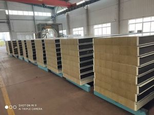 Panneaux sandwich en acier d'épaisseur standard <span class=keywords><strong>de</strong></span> 50/75/100/<span class=keywords><strong>120</strong></span>/150/200mm Pur/Eps/Pir/<span class=keywords><strong>laine</strong></span> <span class=keywords><strong>de</strong></span> <span class=keywords><strong>verre</strong></span>/noyau <span class=keywords><strong>de</strong></span> <span class=keywords><strong>laine</strong></span> <span class=keywords><strong>de</strong></span> roche ignifuge résistant à l'eau - Product Image 5