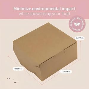 Cajas <span class=keywords><strong>para</strong></span> Pastelería - Caja Clásica Reversible <span class=keywords><strong>para</strong></span> Pastel de 8 Pulgadas, con Clips Laterales Especiales y Cierre Frontal - Product Image 1