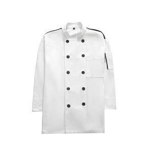Đồng phục đầu bếp Áo khoác đầu bếp điều hành Bộ đồng phục nấu ăn nhà bếp đầu bếp Bộ đồng phục dài tay bằng vải polyester - Product Image 6