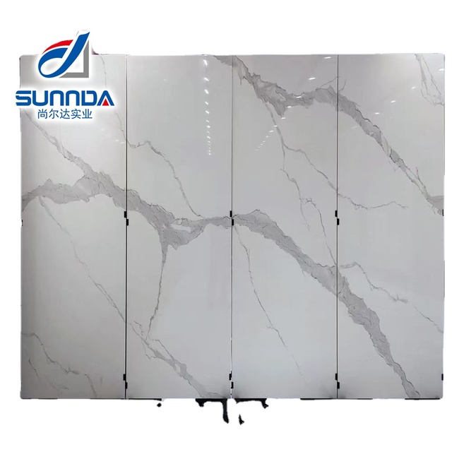 Big Sizes Slim Slab Porcelain Tiles Marble Stone Look Pure Color Glazed Polished Matte Floor Wall Decoration Tiles Counter Top
