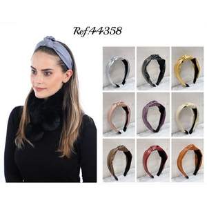 Diadema de PU con nudo para mujer, banda ancha de color sólido, accesorios para el cabello a la moda, ajustable para uso diario - Product Image 3