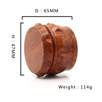 Nouveau moulin à herbes sèches NP NP-G011Z à trois couches, grain de bois bionique, forme de tambour, alliage de zinc et plastique