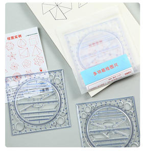 ไม้บรรทัดพลาสติกอเนกประสงค์สำหรับนักเรียนเรียนเรขา<span class=keywords><strong>คณิต</strong></span> <span class=keywords><strong>คณิต</strong></span>ศาสตร์ <span class=keywords><strong>ม</strong></span>.ต้น 11 ซม. อุปกรณ์การเรียน - Product Image 6