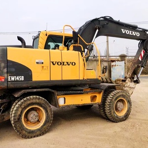 Structure robuste, endurance accrue, opérations de couverture de décharges, excavatrice sur pneus Volvo 145B d'occasion de 14 tonnes - Product Image 2