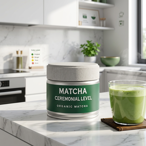 Té Matcha Tradicional Molido en Piedra, Caja de Hojalata, Grado 1A a 7A, para Ceremonia del Té, Venta al por Mayor, a Granel, OEM, Suministro Personalizado, en Stock - Product Image 1