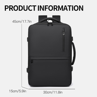 Mochila Impermeable para Ordenador Portátil, Minimalista, para Oficina, Viajes, Negocios, Personalizable con Logotipo