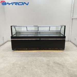 Réfrigérateur commercial pour supermarché, vitrine réfrigérée pour viande et charcuterie, avec porte vitrée à dégivrage automatique et refroidissement par ventilateur LC - Product Image 2
