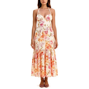 Diseño de prendas 18 años de experiencia en producción Fabricantes de fábrica Vendedores Boutiques Ropa Casual Mujeres Vestidos de lino Mujeres - Product Image 1