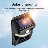 Tueur d'insectes électrique solaire anti-moustiques avec éclairage LED, lampe de camping carrée en plastique solide et étanche