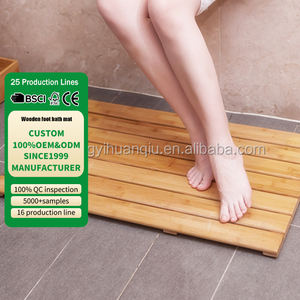 Prix usine bambou tapis de bain antidérapant tapis de douche - Product Image 2