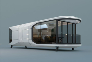 Maison conteneur écologique, mini-maison, unité capsule, chambre capsule préfabriquée pour hôtel extérieur, cabine Apple, design moderne - Product Image 4