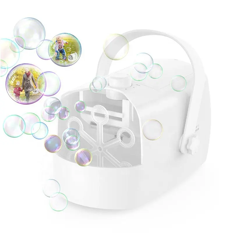 Bubble Machine for Kids Toddlers com 2 Níveis de Velocidade 8000 + Bolhas Por Minuto Operado a Bateria ou Plug in