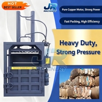 Presse à carton verticale hydraulique Jiurong, compacteur semi-automatique haute performance 8-120T pour le recyclage de papier et de bouteilles en plastique