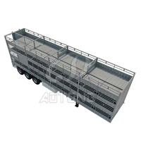 Semi-remorque à 3 essieux pour animaux, remorque pour bétail, transport de bovins, de moutons et de porcs pour le marché australien
