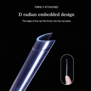 Vinimay ABS Trasparente XXL Punte per Unghie Finte a Coffin Extra Lunghe, Unghie Artificiali Francesi a Mezza Copertura, Punte per Unghie Finte Lunghe - Product Image 6