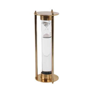 Decorative Hourglass Modern Glam Sand Timer Metal Glass Design For Home Office Bathroom Decor - Product Image 3