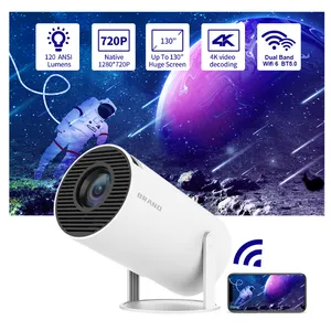 Para Celular 8K Tv Bi Led Laser Video Beam Projector Android Holografico 3D Hy300 Mini Astronauta Portatil Proyector 4K