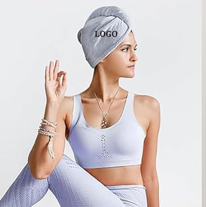 Turbante per Capelli Personalizzato con Logo Ricamato, Asciugatura Rapida, Super Assorbente, Traspirante in Microfibra per Salone, Barbiere, Spa, Bagno, per Ragazze - Product Image 6