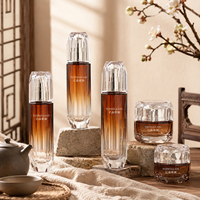Flacons pompe cosmétiques en verre délicat, pots carrés 30g 50g 40ml 100ml 120ml, pulvérisation, impression, emballage personnalisé OEM ODM