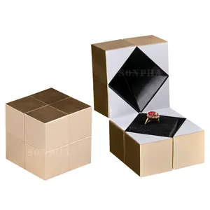 情人节魔方饰品礼品包装盒创意浪漫个性化求婚婚戒盒