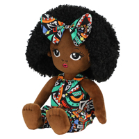 Poupée Africaine en Tissu pour Fille, Mode Bébé, Jouet, Poupée Reborn, Poupée Humaine en Peluche, Ensemble de Poupées Africaines pour Filles