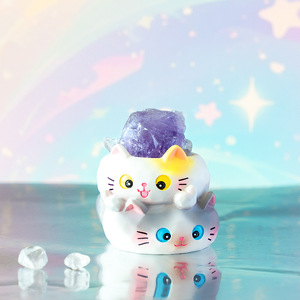 Ruijie MeowFun Crystal Blind <b>Box</b> Cartoon <b>Cat</b> Resin Ornament Gift Home Decoration Artistic Desktop Decor - Product Image 4