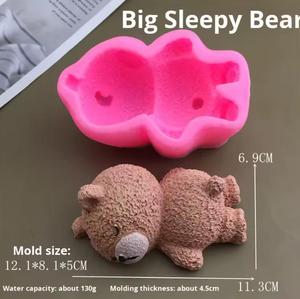 Stampo in Silicone Riutilizzabile per <span class=keywords><strong>Torte</strong></span> e Gelati <span class=keywords><strong>con</strong></span> Design 3D a Forma di Orso, Forma Irregolare per Creazione di Dolci - Product Image 3