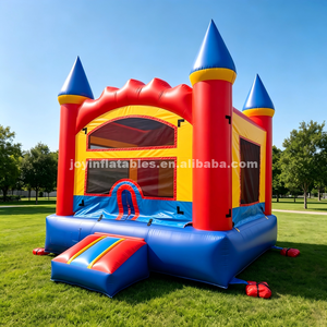 Château gonflable en PVC de qualité supérieure avec mur de protection en filet pour les locations de châteaux gonflables pour événements de carnaval en plein air - Product Image 3