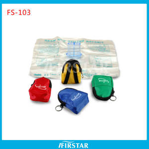 Firstar MDL <span class=keywords><strong>CPR</strong></span> <span class=keywords><strong>Mask</strong></span> <span class=keywords><strong>Kit</strong></span> Manual Mascarilla bucal Dispositivo Barrera bucal <span class=keywords><strong>CPR</strong></span> Protectores faciales Entrenamiento de reanimación de primeros auxilios Certificado CE - Product Image 3