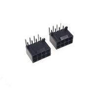 Konektor PCIe Header PCB 8 Pin 4.2 MM untuk Kartu Grafis Komputer GPU PCI-E, untuk MSI RX 580 Armor OC. Sudut Kiri Terbalik