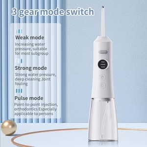Hydropulseur dentaire portable rechargeable étanche noir 300 ml avec 3 modes de nettoyage et jet blanchissant pour les dents - Product Image 5