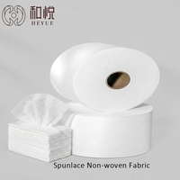 Tissu non tissé Spunlace pour lingettes humides et lingettes pour bébés, largeur 12-220 cm, 35-80 g/m², respirant, écologique, matière viscose/polyester