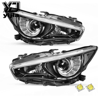 Feux avant LED 12V certifiés DOT pour Infiniti Q50 2013-2018, 5500K, 8000 Lumens, kit de mise à niveau des feux de route et de direction