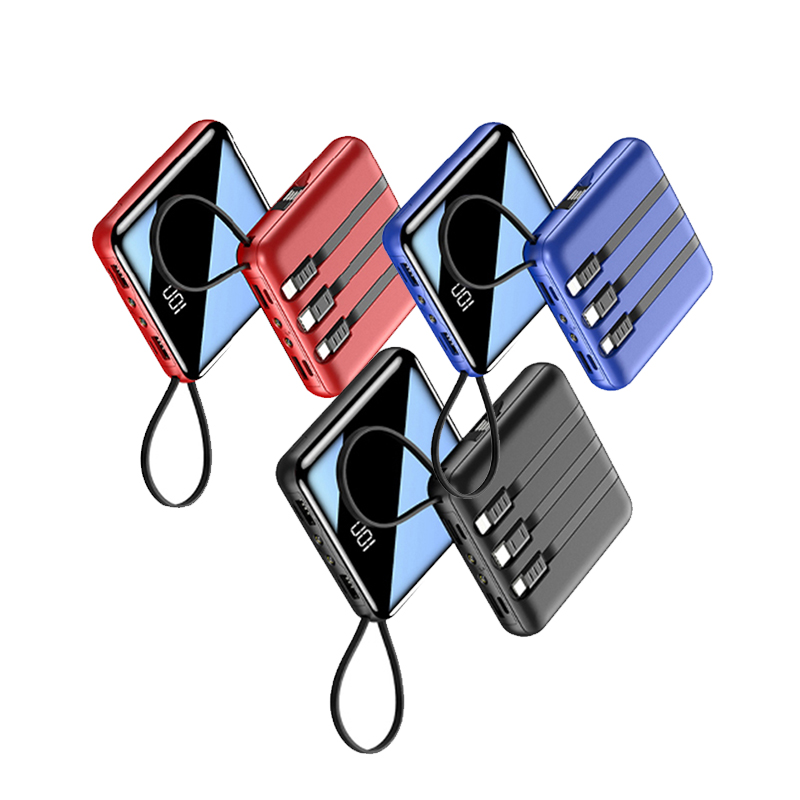 Лучший мини-внешний аккумулятор, продажа с завода, оптовая продажа, зеркальный внешний аккумулятор 10000 мАч, мобильное зарядное устройство, портативные мини-внешние аккумуляторы