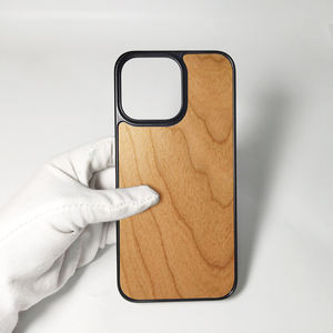 Étui de téléphone en bois de haute qualité, matériau écologique, coque en PC avec plaque arrière en bois pour la série iPhone - Product Image 6