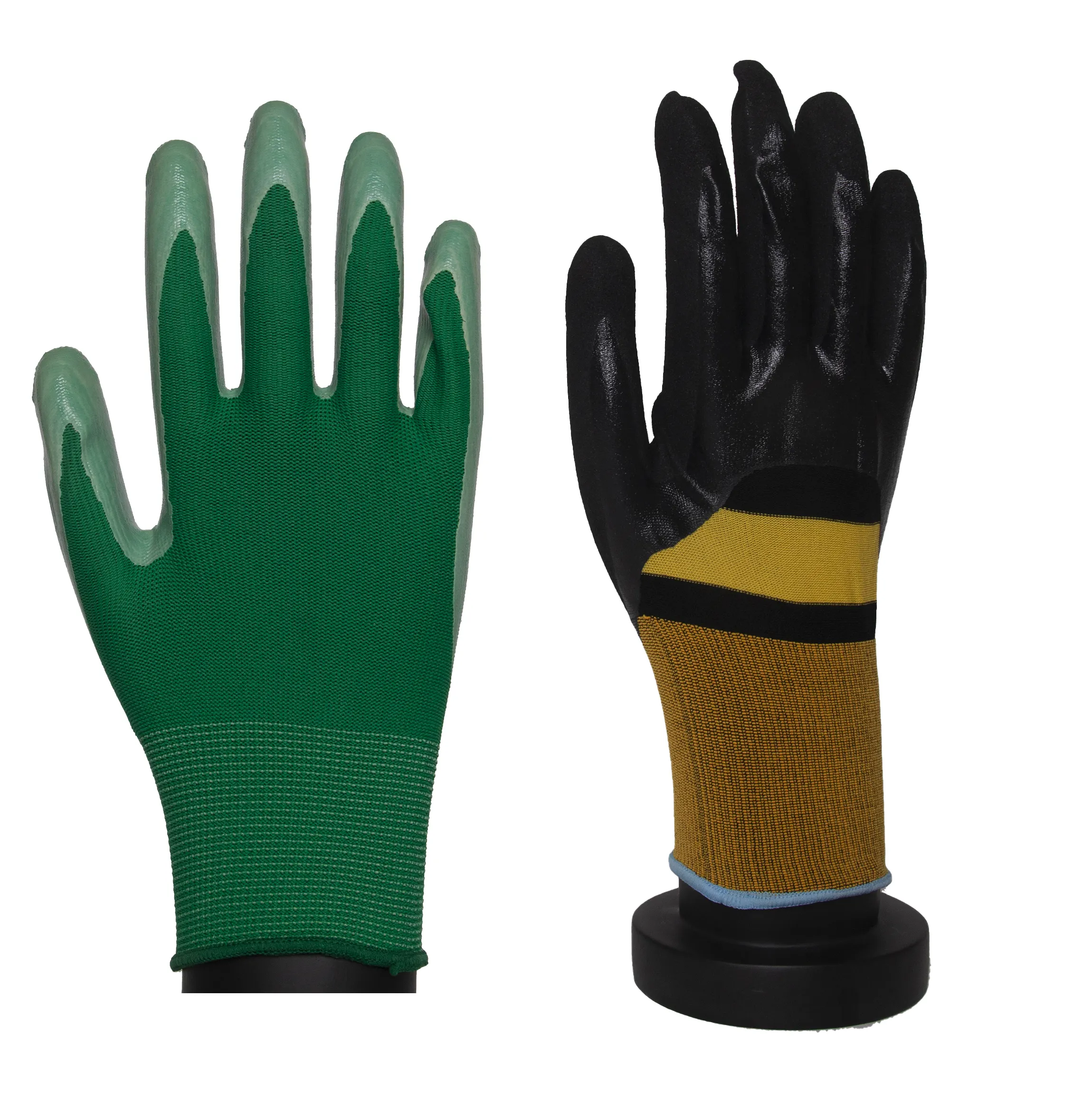 2023 pu coated durable anti static safety gloves High Sales Safety Coated Polyester Material pu coated glove