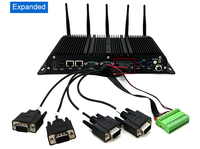 EGLOBAL Nueva Mini PC de Uso Industrial, Computadora en Caja, Intel Celeron J4125, Sin Ventilador, SSD, RAM DDR4, Portátil, Garantía de 3 Años, Doble