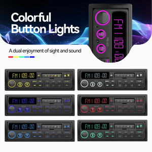 Grandnavi Reproductor <span class=keywords><strong>MP3</strong></span>/MP4 Retro 1 Din con Amplificador, USB/SD/FM AM DAB EQ, Altavoz Integrado, Micrófono, Luces de Colores, Sonido de Alta Resolución, Rápido - Product Image 6