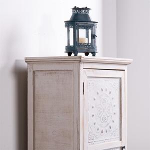 סלון וינטג 'כפרי shabby מחסן צד בית חווה סגנון בית חווה בסגנון עתיק לבן שטף עץ גדול עם 1 דלת - Product Image 5