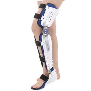 Cómodo soporte de rodilla de neopreno con tirantes angulares de articulación con bisagras Fijador de compresión transpirable para rehabilitación de artritis - Product Image 1