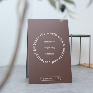 Gạ gẫm khách hàng tại cửa có thể gập lại sàn biển báo cửa hàng tùy chỉnh thiết kế kim loại khung dấu hiệu cửa hàng đồ nội thất hiển thị đứng - Product Image 2