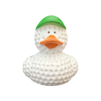 MCtoy Canard en caoutchouc PVC miniature de 2 pouces avec logo personnalisé, jouet de bain amusant pour bébé, flottant et sûr pour la baignoire, stimulant la cognition
