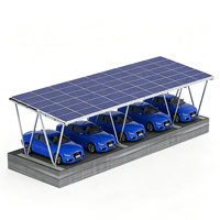Abri solaire modulaire en acier pour panneaux photovoltaïques – Système de montage solaire robuste de qualité supérieure pour usage résidentiel et commercial