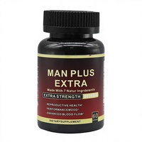 Capsules Man Power Maca Plus pour booster l'énergie et augmenter la taille chez l'adulte, 2 capsules par jour, 60 capsules/flacon