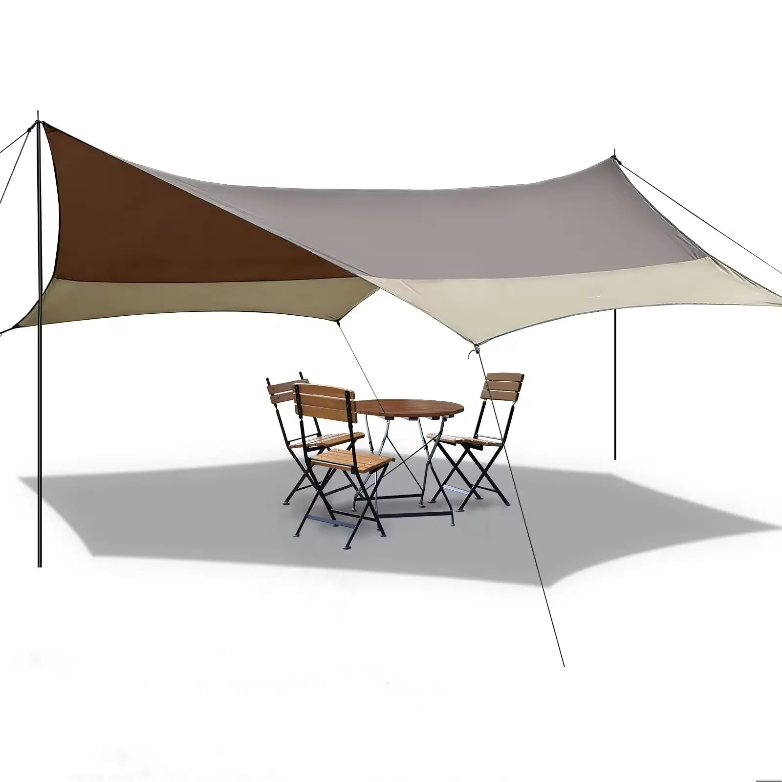 Modern açık güneşlik taşınabilir kamp yürüyüş kamp için uygun moda tarp visor güneşlik çadır