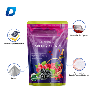 Bolsa de Pie Desechable Colorida con Cierre de Cremallera para Alimentos para Mascotas &<span class=keywords><strong>amp</strong></span>;   Chips de Papa con Logotipo Personalizable, Material PET, en Existencia - Product Image 4