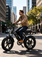 Vélo de montagne électrique pour adultes avec moteur central, frein à disque sans balais, cadre en acier, affichage numérique